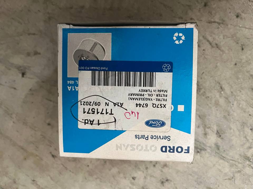 6744 Mondeo / Transit V184 Orijinal Yağ Filtresi — FORD OEM Parça
