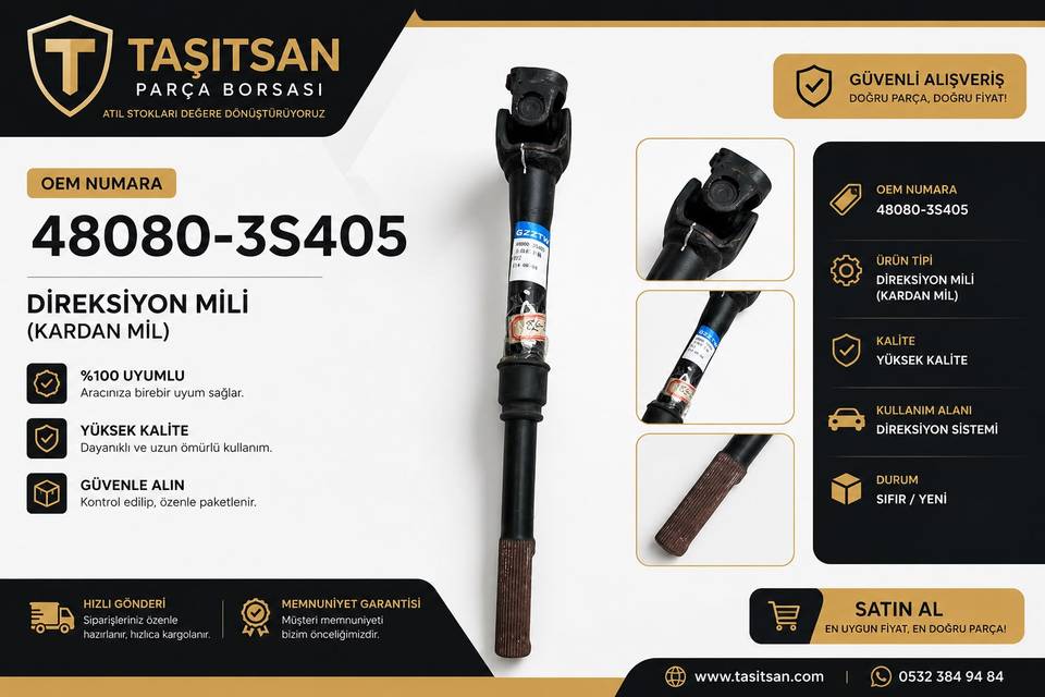 48080-3S405 Direksiyon Mafsali Pıck-Up D22 98-02 / Skystar ND22 03-09 — NİSSAN OEM Parça