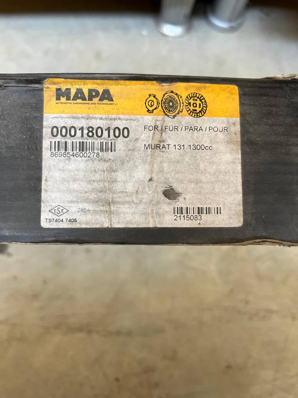 000180100 Tofaş 1300 Baskı Balata Bilya — TOFAŞ OEM Parça