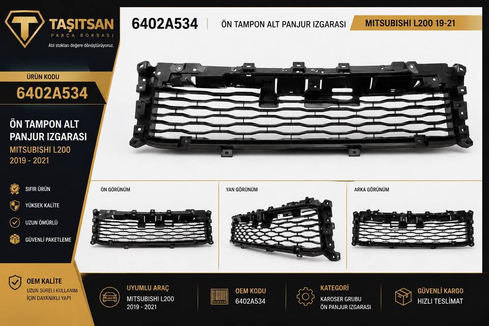 6402A534 IZGARA TAMPON L200 19-21 (ORTA) — MITSUBISHI OEM Parça